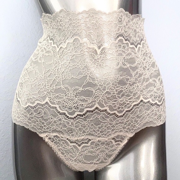 Victorias Secret Nwt Corded Lace Lot of 2 High Waist Thong Panty Panties Small S - Picture 2 of 7